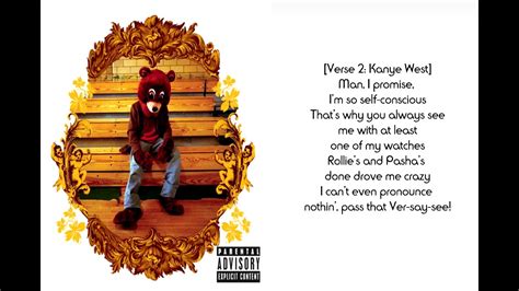 kanye pass that versace|Kanye West – All Falls Down lyrics.